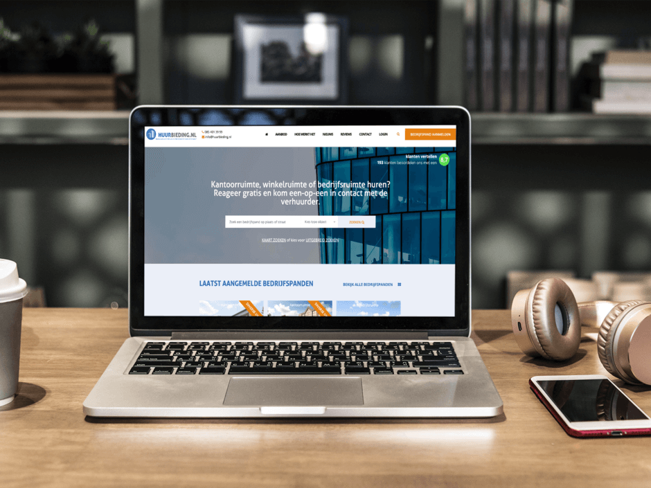 Vernieuwde website voor Huurbieding.nl
