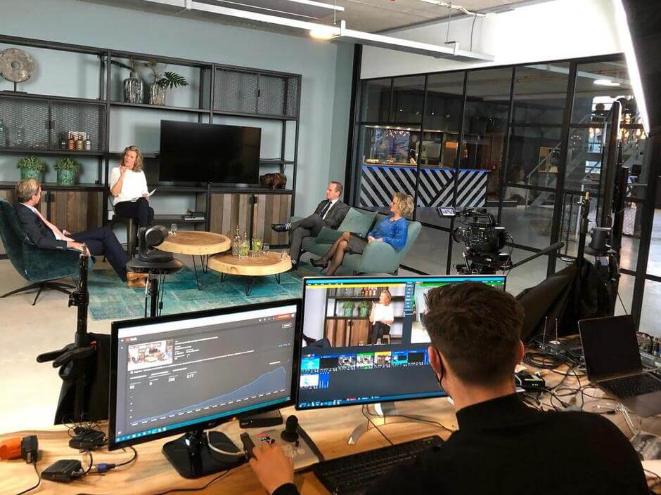 Hoog bezoek in de creative studios