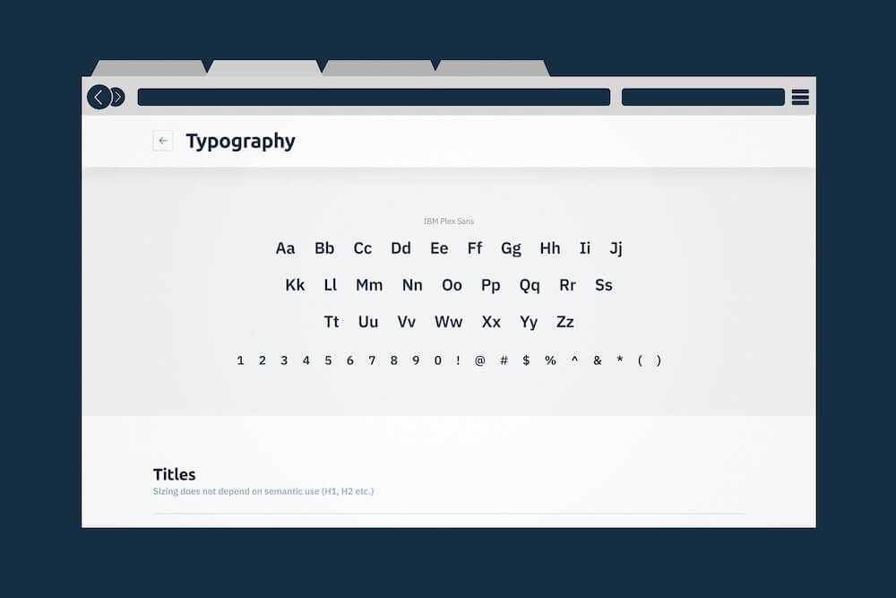 Design systems fonts