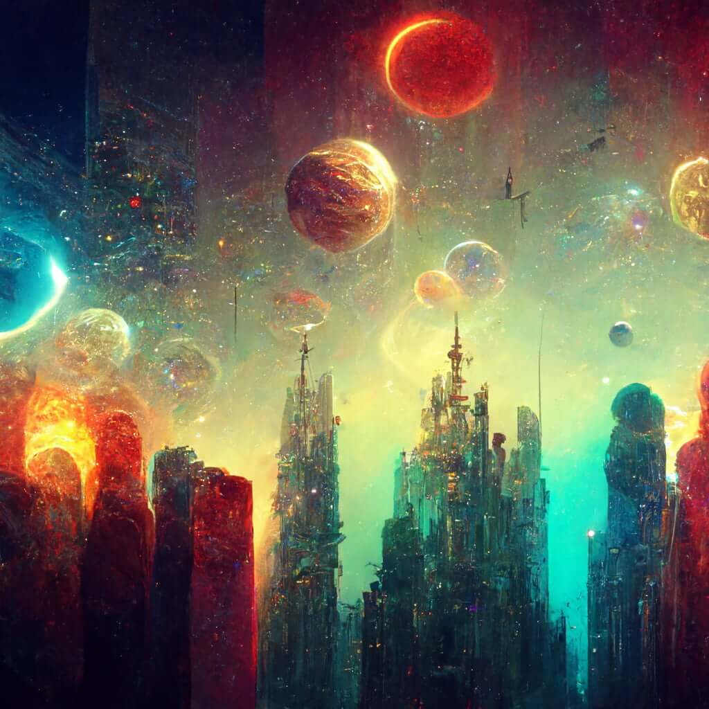 Midjourney AI image multiverse