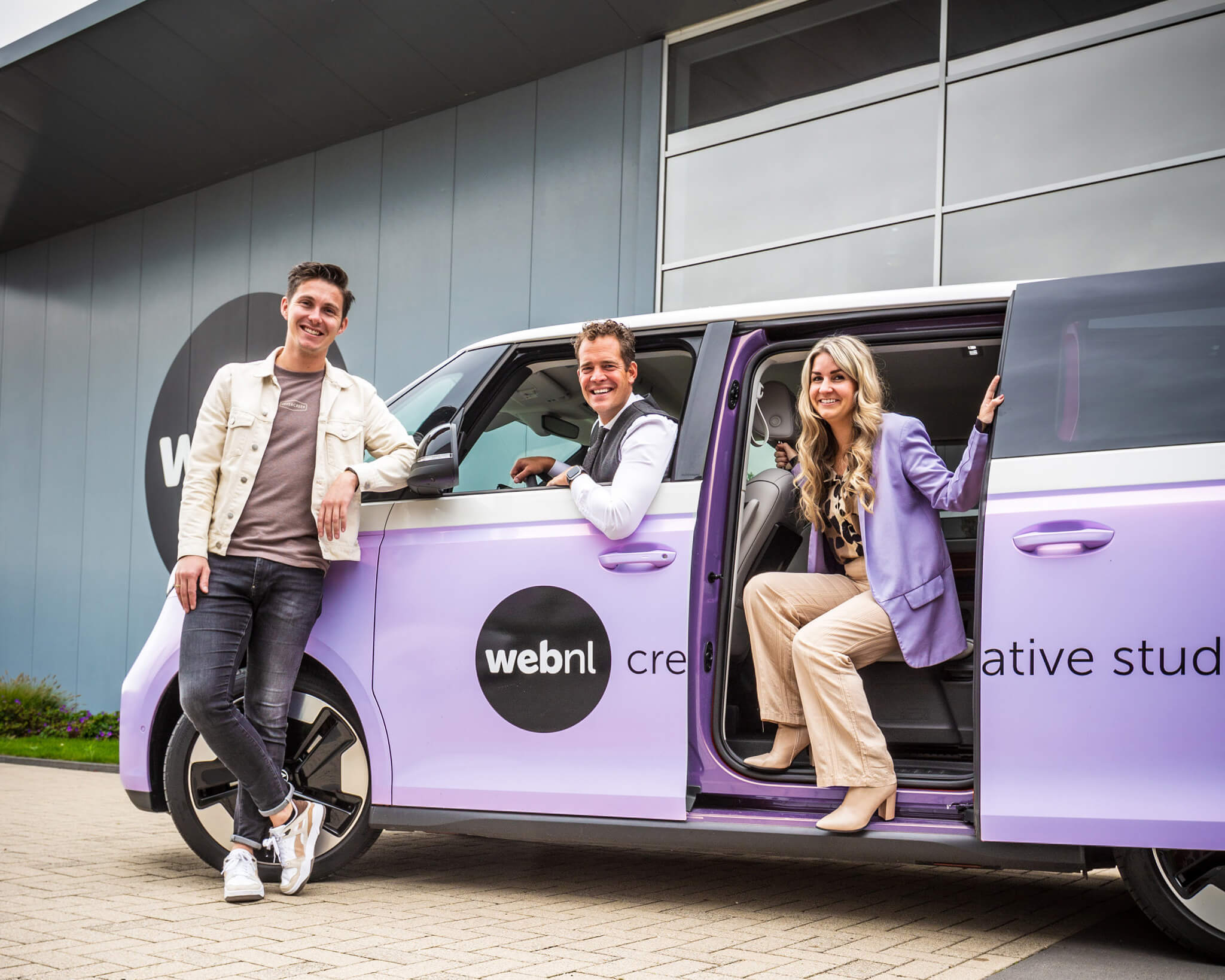 Pieter Struik, Koen Maljaars en Annick Pors-Schavemaker van WebNL creative studios